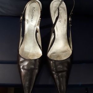 BCBG Leather Slingback